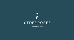 Desktop Screenshot of cederdorff.com
